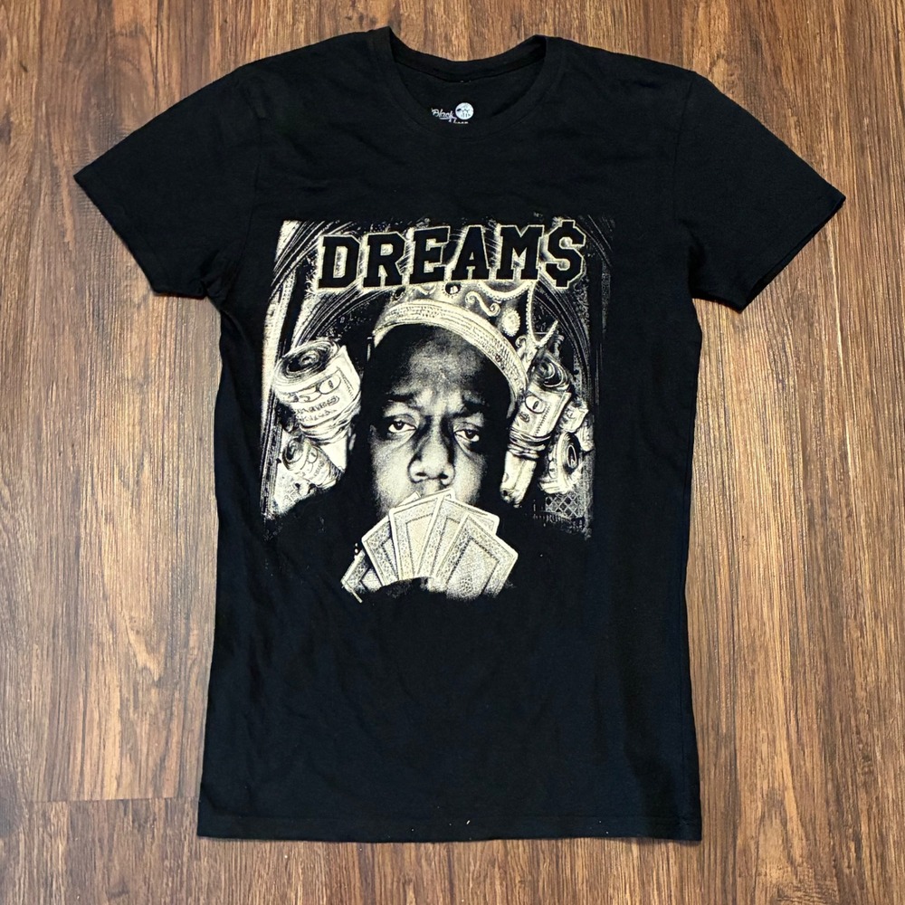 Notorious‎ BIG Biggie It Was All A Dream DREAM$ Rap Tee Shirt Men's S Black